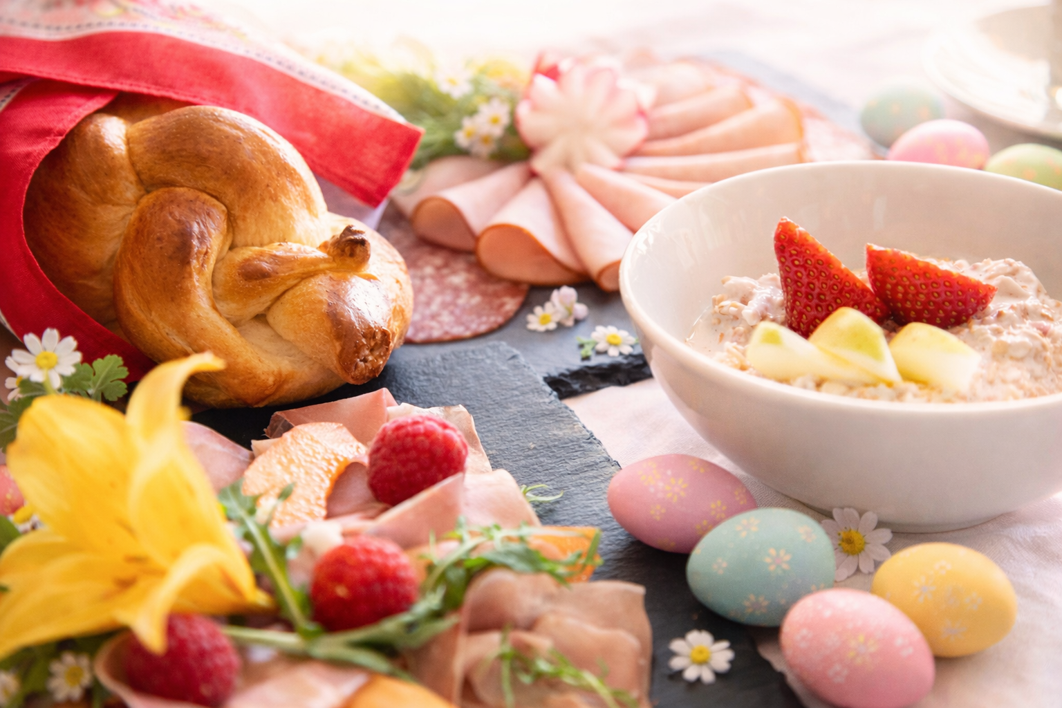 Brunch mit Osternest-Suche - Seminarhotel Schweiz - Ferien, Seminare, Hotel und Hochzeiten in Filzbach, Glarus, Schweiz im Glarnerland