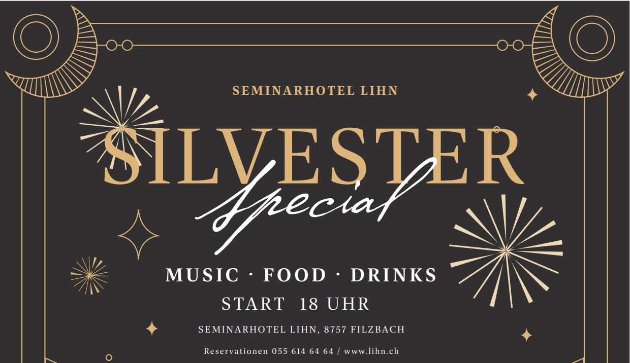 Silvester-Gala - Seminarhotel Schweiz - Ferien, Seminare, Hotel und Hochzeiten in Filzbach, Glarus, Schweiz im Glarnerland